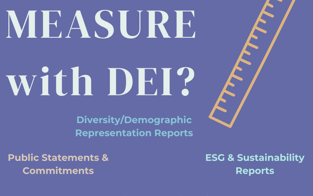 what to measure with dei