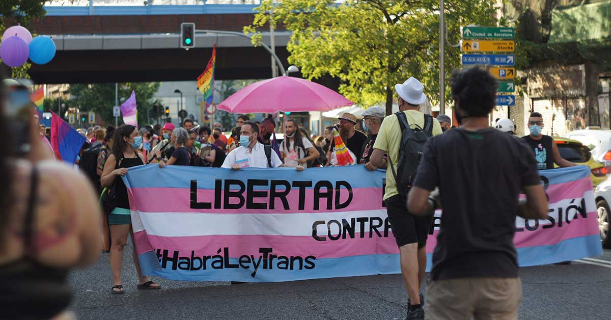 International Transgender Day of Visibility People Marching