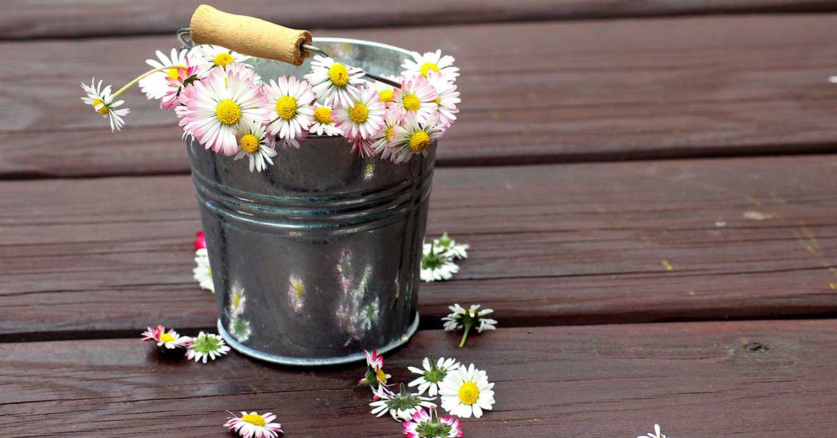 May Day Bucket Of Flowers